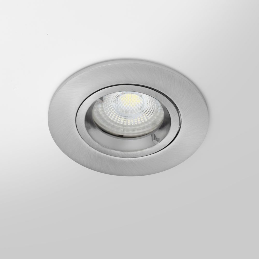 Spot encastrable IP65 pour LED GU10 – CLASS rond – Nickel satiné