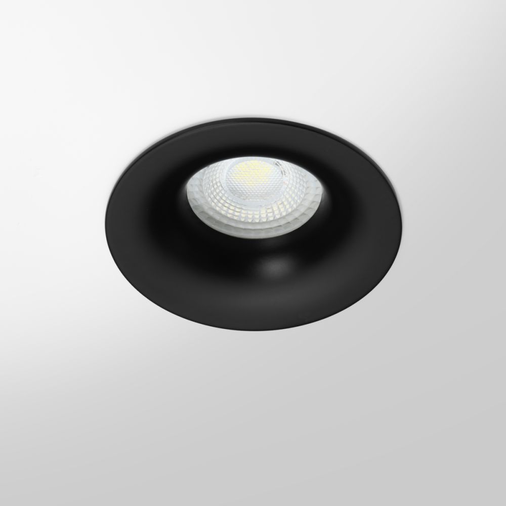 Spot LED encastrable IP65 - BBC - pour LED GU10 – CURVE rond – Noir