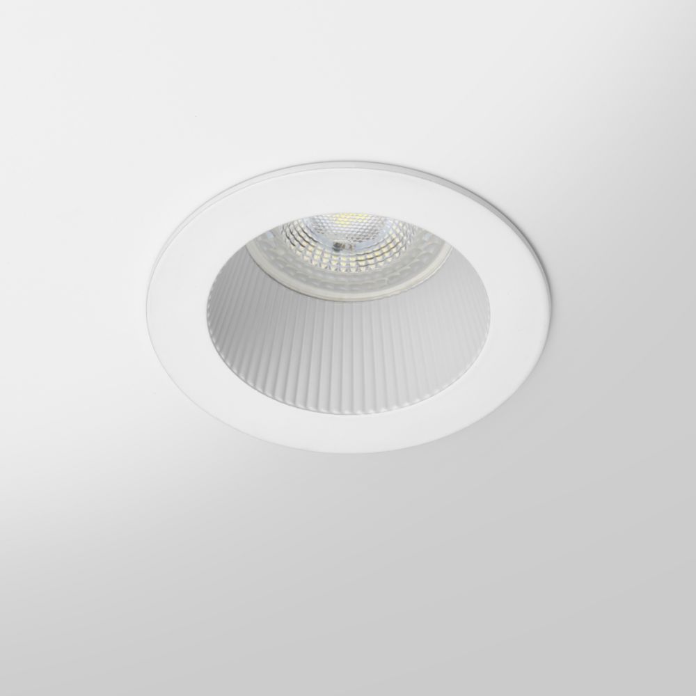 Spot encastrable IP20 pour LED GU10 - DEEEN rond - Blanc mat