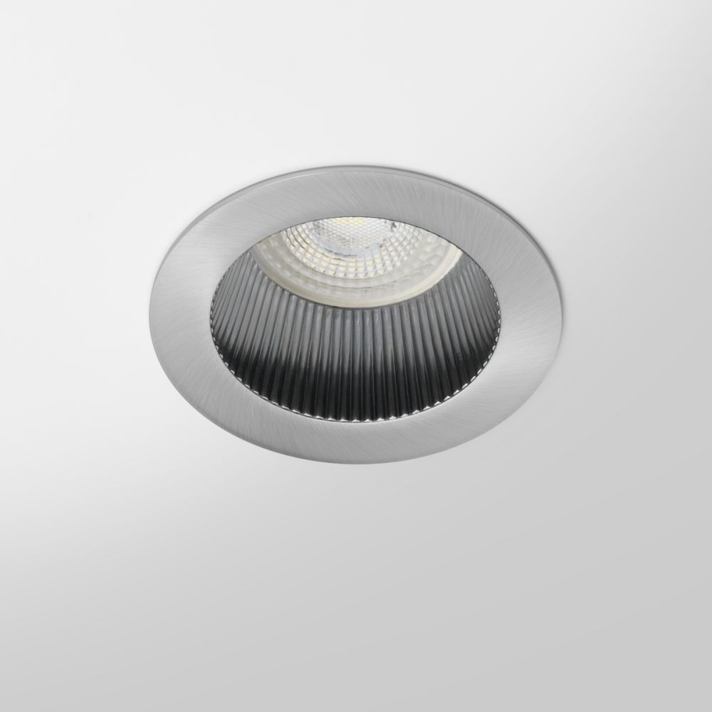 Spot encastrable IP20 pour LED GU10 - DEEEN rond - Nickel satiné