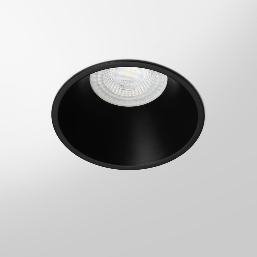 Spot encastrable anti-éblouissement IP20 - GU10 - Noir - Galla