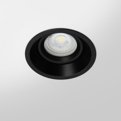 Spot LED encastrable orientable IP20 pour LED GU10 - OMEGA - Noir