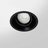 Spot LED encastrable orientable IP20 pour LED GU10 - OMEGA - Noir
