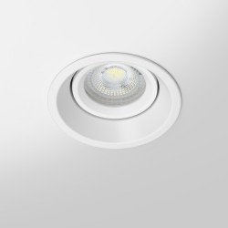Spot LED encastrable orientable IP20 pour LED GU10 - OMEGA - Blanc