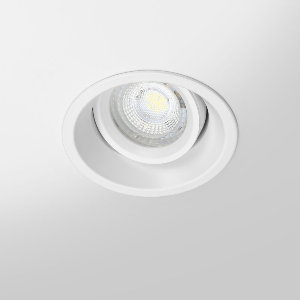 Spot LED encastrable orientable IP20 pour LED GU10 - OMEGA - Blanc