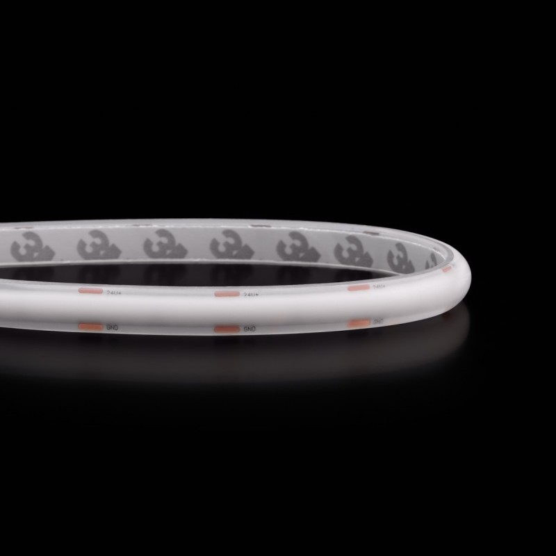 Ruban LED - DOB - 8 mm de large - 8W/m - IP68- blanc - 288 LED/m -  5m – 24V
