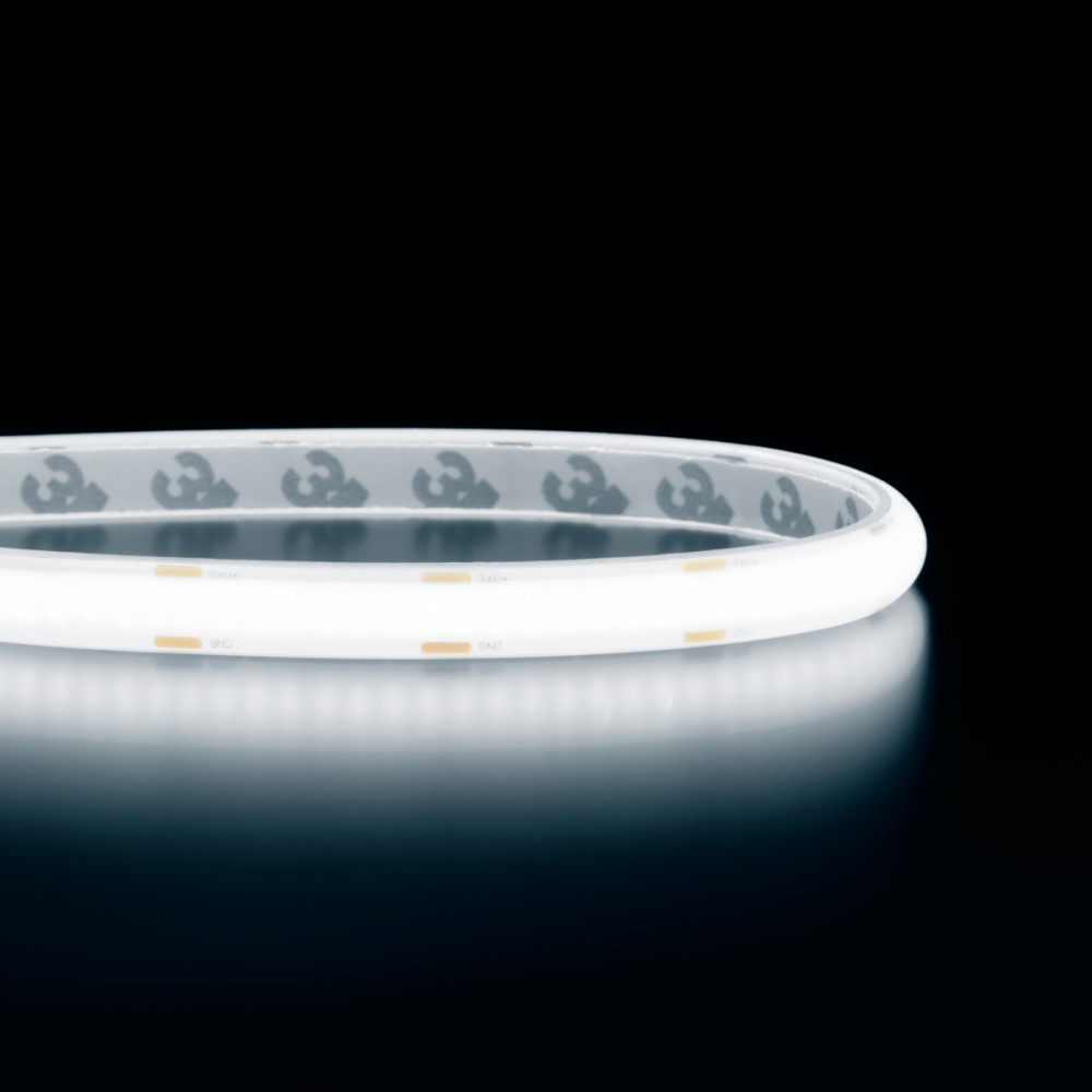 Ruban LED à la coupe - DOB - 8 mm de large - 8W/m - IP68- blanc - 288 LED/m – 24V
