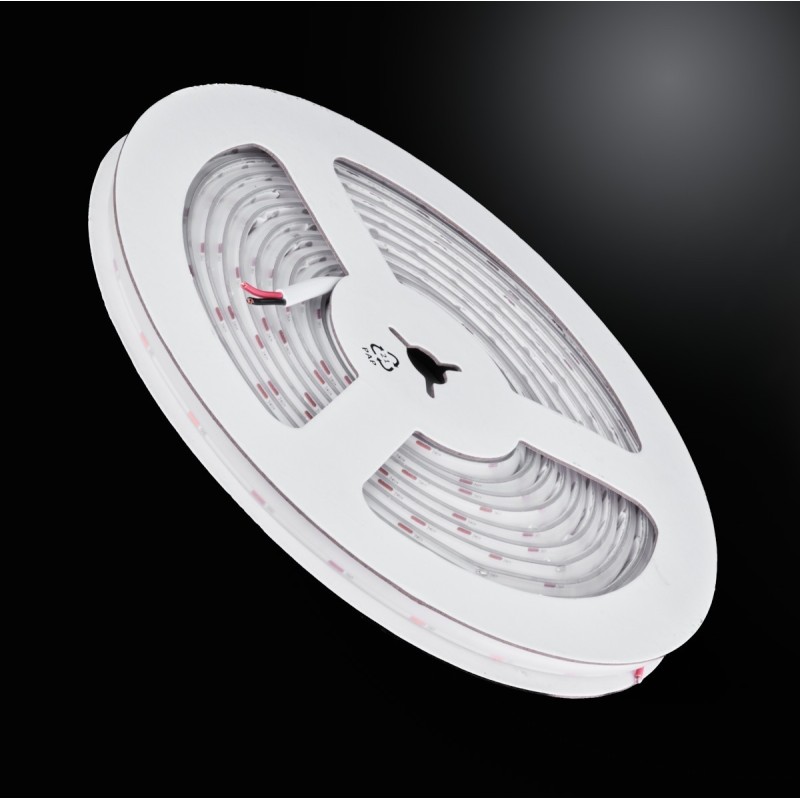 Ruban LED - DOB - 8 mm de large - 8W/m - IP68- blanc - 288 LED/m -  5m – 12V