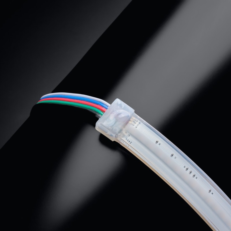 Ruban LED COB RGB + Blanc - 18W/m - IP68- 784 LED/m - 5m - 24V