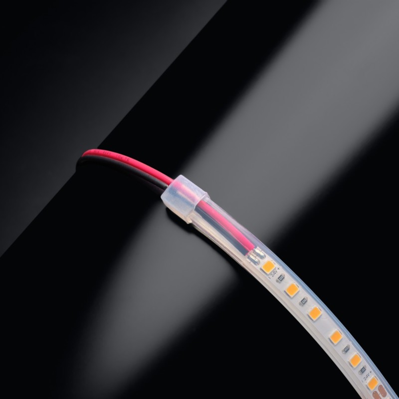 Mini ruban LED 7,5mm de large - 9,6W/m - IP68 - Blanc - 120 LED/m - 2835E - 5m - 24V