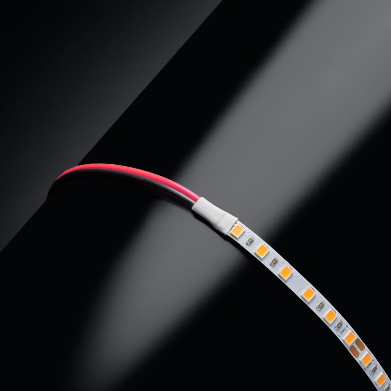 Ruban LED étroit haute fidélité IP20 - 4,8W/m - 120 LED/m - 2835E - 5m - 24V - Blanc