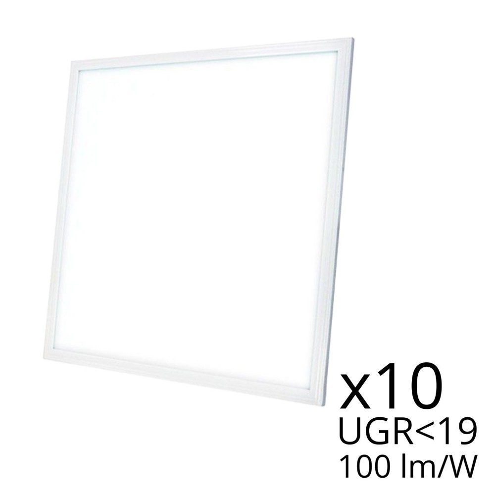 Lot de 10 dalles Panel 600 x 600 - 4000K 230V Backlite – Non dimmable – 40W