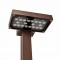 Borne LED d'extérieur BOKIA pour éclairage de chemin & terrain de pétanque - 19W - 65 cm - Corten
