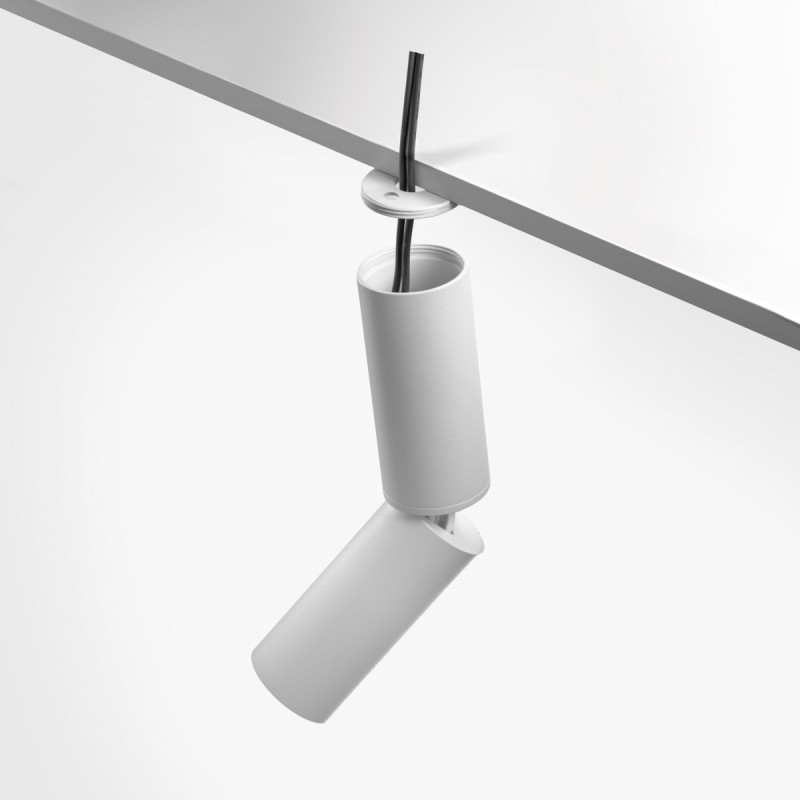 Spot LED en applique orientable 7W blanc - ROTUL 7