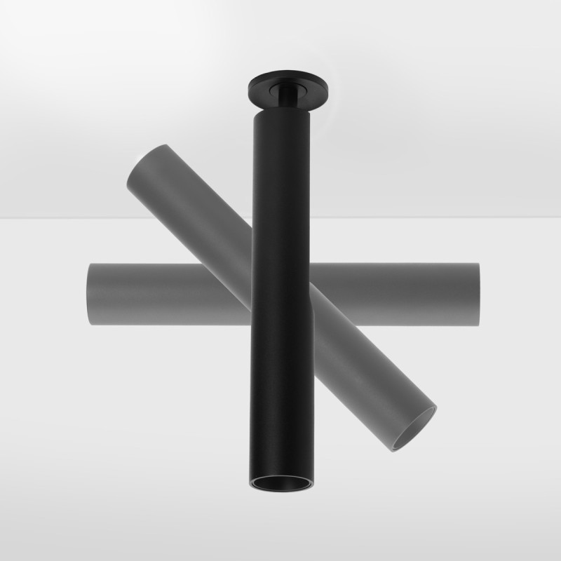 Spot LED encastrable orientable noir SWING 8W