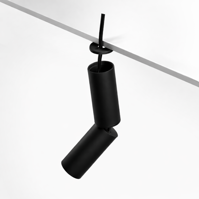 Spot LED en applique orientable 7W noir - ROTUL 7