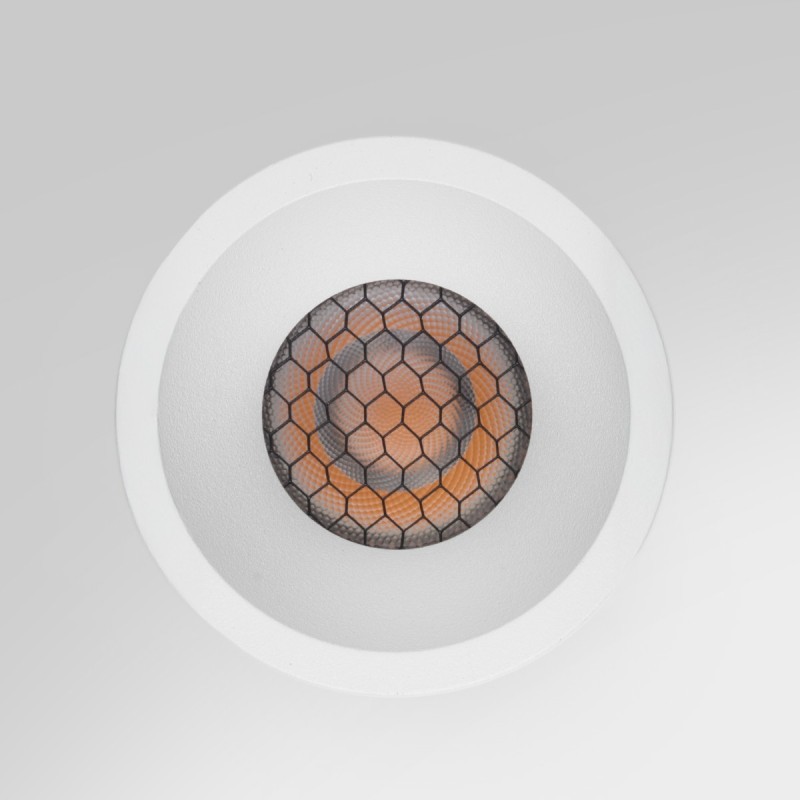 Mini spot LED "nid d'abeille" blanc 7W - MICRO