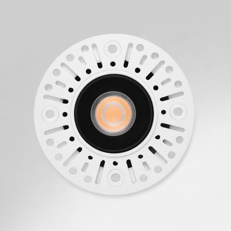Spot LED encastrable à enduire noir - SLOPE 6W