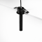 Spot LED encastrable orientable noir PROBE 3W court 12 cm