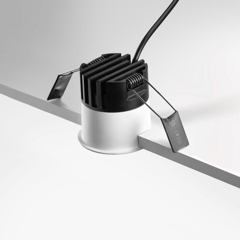 Spot LED "Pin hole" trompette blanc 6W - PINOL