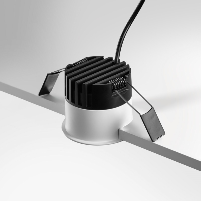 Spot LED "Pin hole" trompette blanc 8W - PINOL