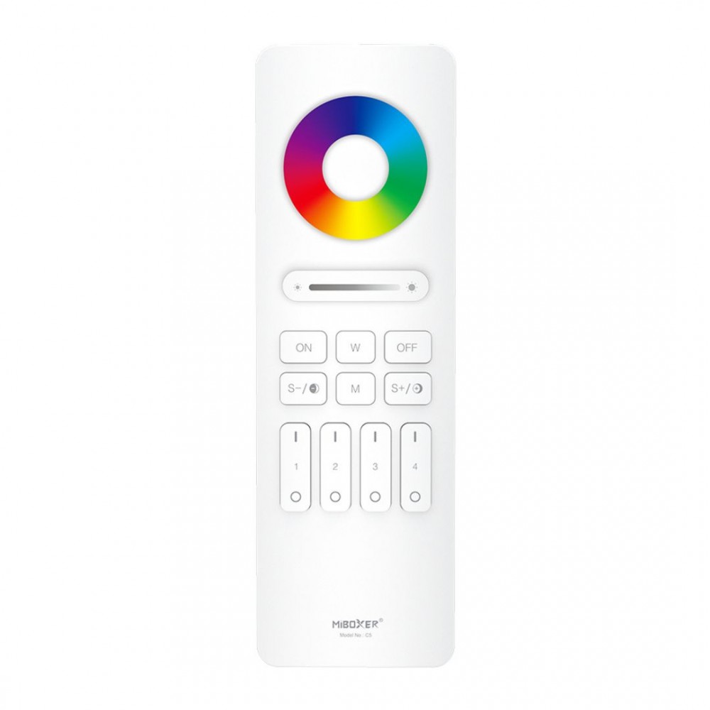 Télécommande murale RGB + CCT - 4 zones - MiBoxer C5 - Blanc