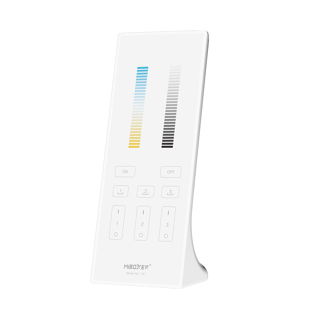 Télécommande verticale - Dimmer/CCT  - 3 zones - MiBoxer Y2 - Blanc