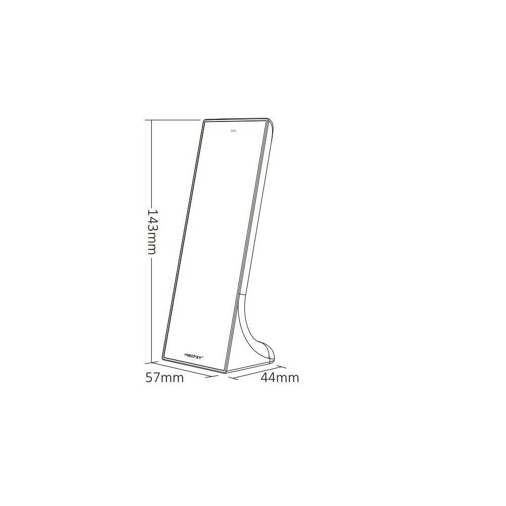 Télécommande sur pied - Dimmer /RGB et CCT  - 3 zones - MiBoxer Y3 - Noir