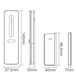 Télécommande murale RGB+CCT - Miboxer C4 - Blanc