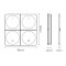 Télécommande murale Dimmer - 4 zones - MiBoxer K4 - Noir