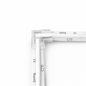 Jonction invisible en L pour ruban LED COB Performance mono IP20/IP65 10mm sans soudure "ClipX"