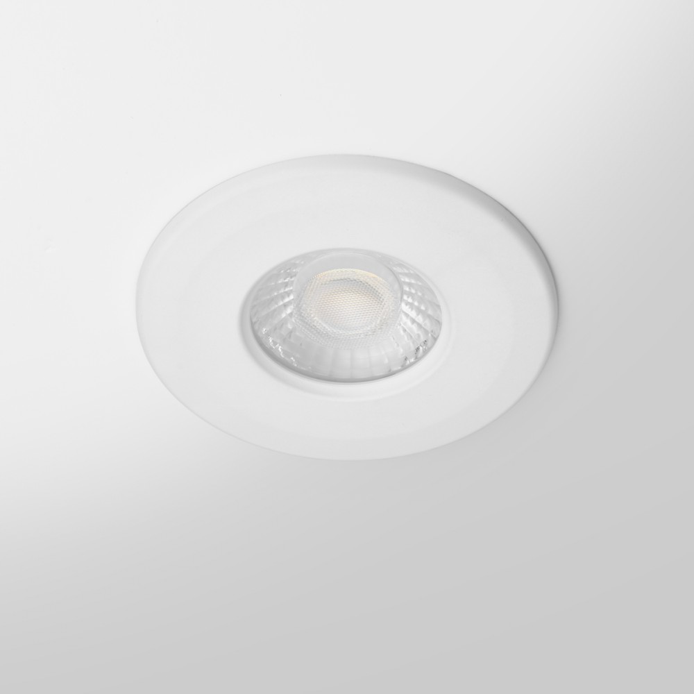 Spot 4CCT BEPOS RT2020 ELITE 8W 230V à bornier intégré Collerette blanche