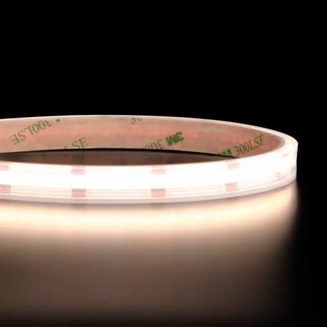 Ruban LED COB CCT à la coupe blanc froid + blanc chaud - 7,2W/m - IP68- 608 LED/m - 24V