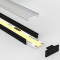 Profilé aluminium noir en applique pour ruban LED