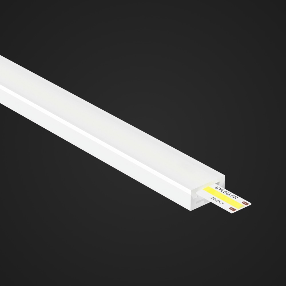 Néon flex avec ruban LED COB - 10W/m - IP68 - 480LED/m - 24V - à la coupe