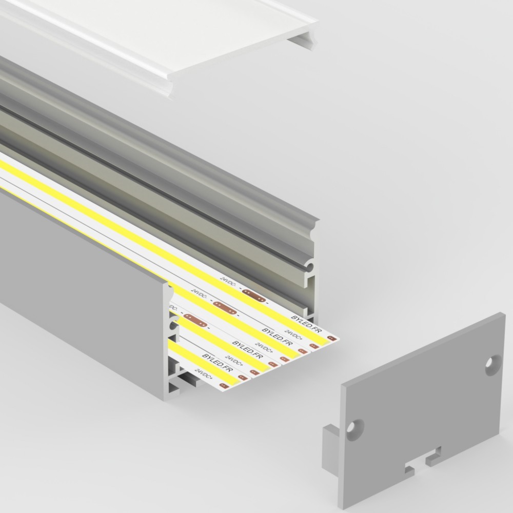 Profilé aluminium large pour ruban LED - C112 - CRAFT