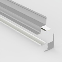 Profilé aluminium cornière plafond et mur pour ruban LED - B11