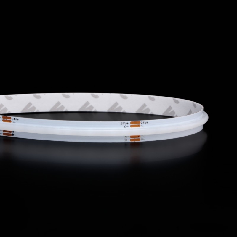 RUBAN LED COB RGB multicolore - 14W/m - IP65 - 576 LED/ - à la coupe - 24V