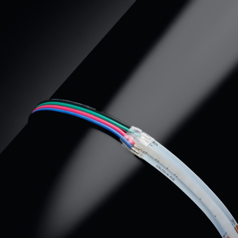 RUBAN LED COB RGB multicolore - 14W/m - IP65 - 576 LED/ - à la coupe - 24V