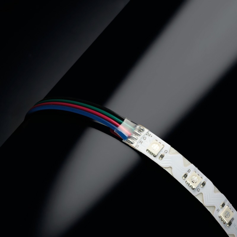 Ruban LED articulé Zig-Zag - 9.6W/m - IP20 - RGB - 48 LED/m - 5050 - 5m - 24V