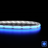 Ruban LED COB bleu - 8W/m - IP20 - 8 mm - 480 LED/m - 5m - 12V