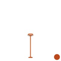 Borne LED extra fine d'extérieur à tête bombée - 3W - 40 cm - Orange - HAALÖ