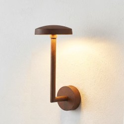 Applique LED extra fine d'extérieur à tête bombée - 7W - 230V - Corten - HAALÖ