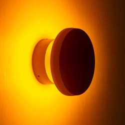 Balise murale LED d'extérieur à tête bombée - 7W - 230V - Corten - HAALÖ