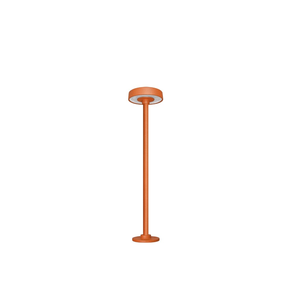 Borne LED extra fine d'extérieur à tête bombée - 3W - 40 cm - Orange - HAALÖ