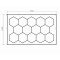 Plafonnier LED hexagonal nid d'abeille et cadre LED - 14 alvéoles - 660W - 230V - CW