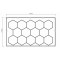 Plafonnier LED hexagonal nid d'abeille et cadre LED - 14 alvéoles - 270W - 24V - SPI - RGB