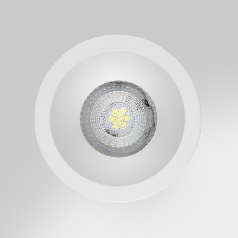 Spot rond encastrable anti-éblouissementIP65 – BBC – LED GU10 – DEEEP Blanc