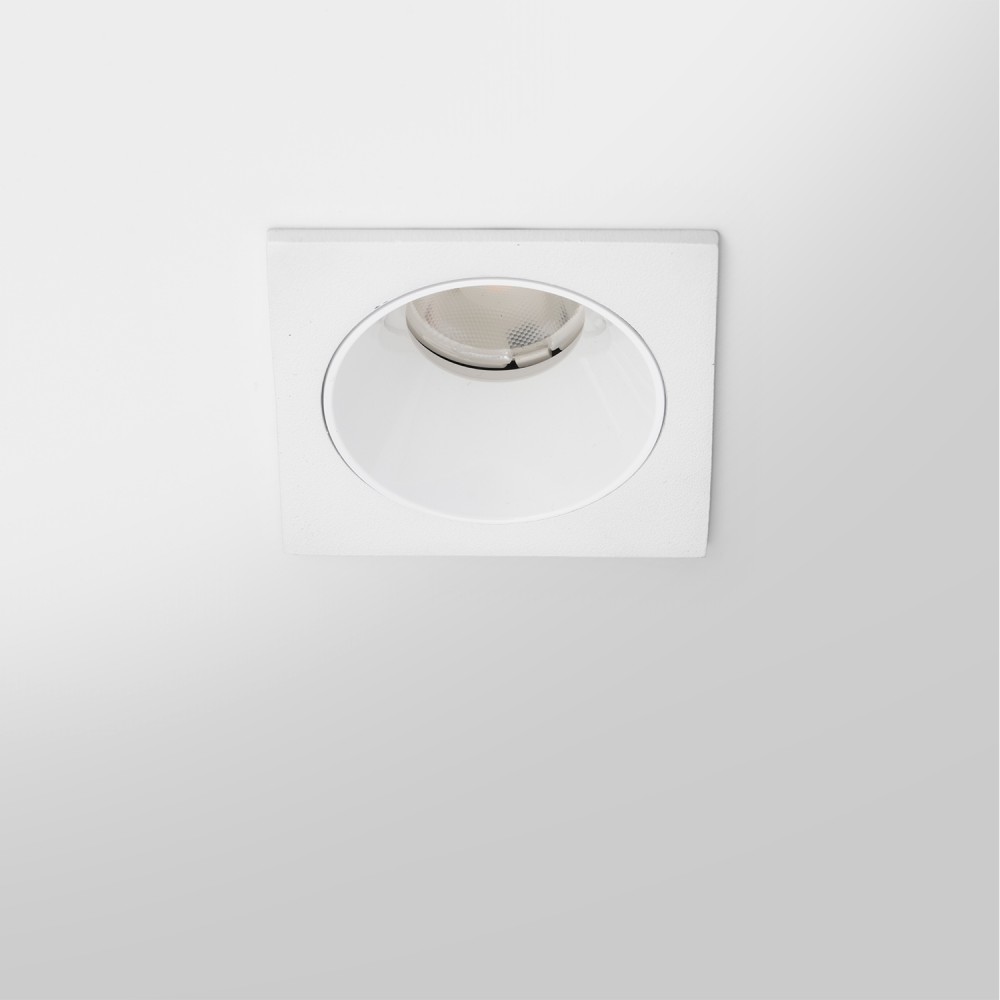 Spot LED encastré carré blanc 7W, couleurs au choix - Miror