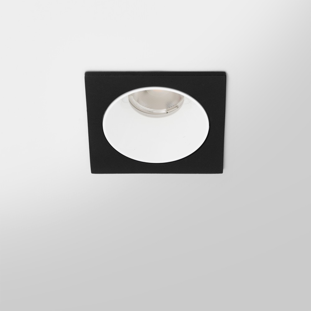 Spot LED encastré carré noir 7W, couleurs au choix - Miror